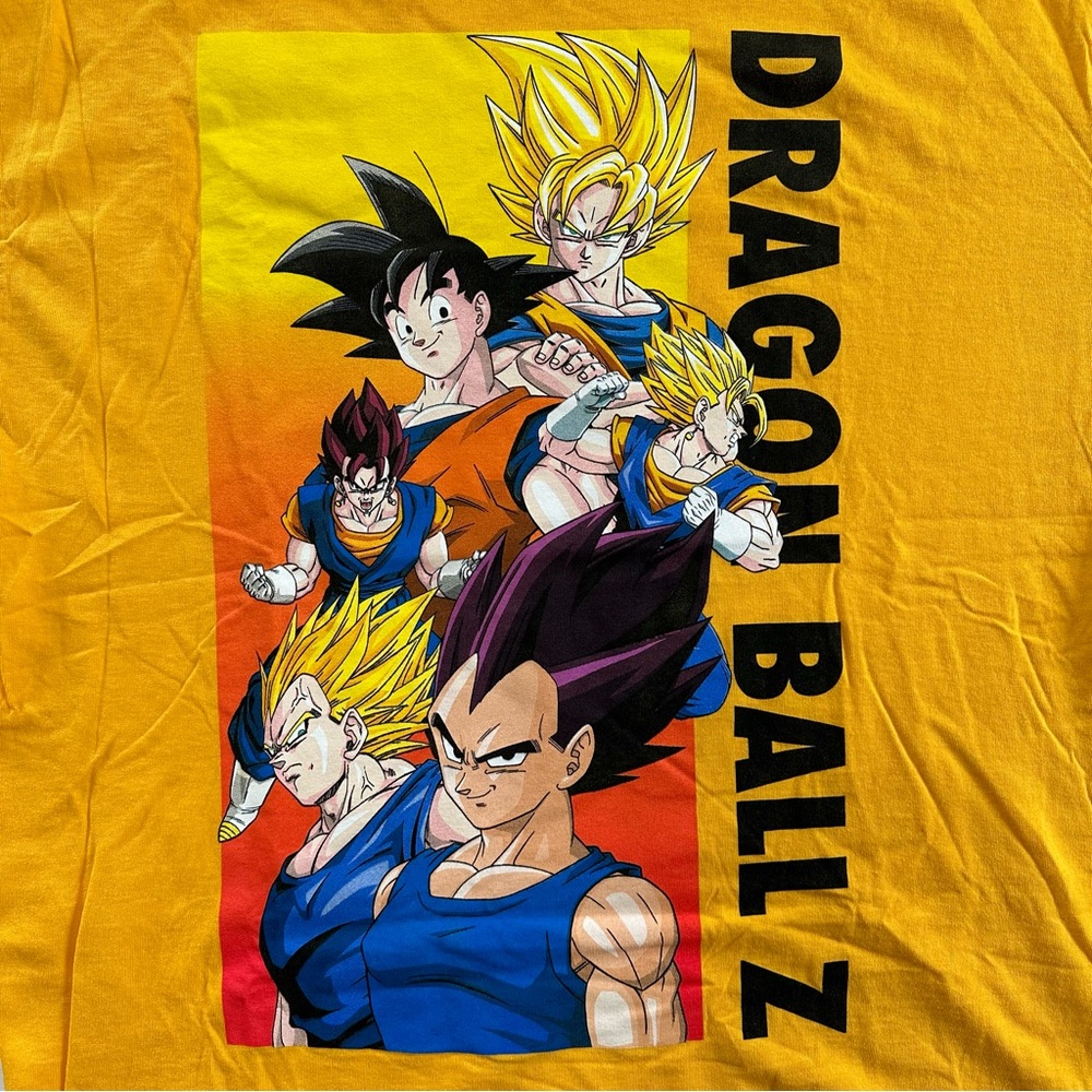 Dragon Ball Z Super Saiyan Vegito Fusion Shirt Size XL Trunks Vegeta Goku Gohan
